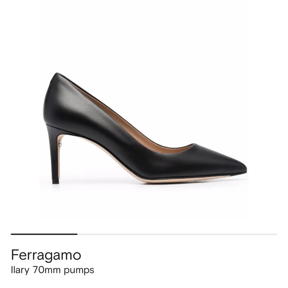Salvatore Ferragamo Ilary 70MM Classic Black Heels